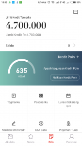 menaikan limit akulaku