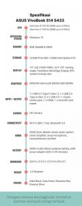 spesifikasi ASUS Vivobook S14 S433
